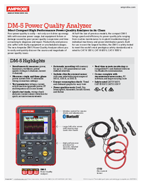 Thumbnail of document Data Sheet - DM-5 Power Quality Analyzer